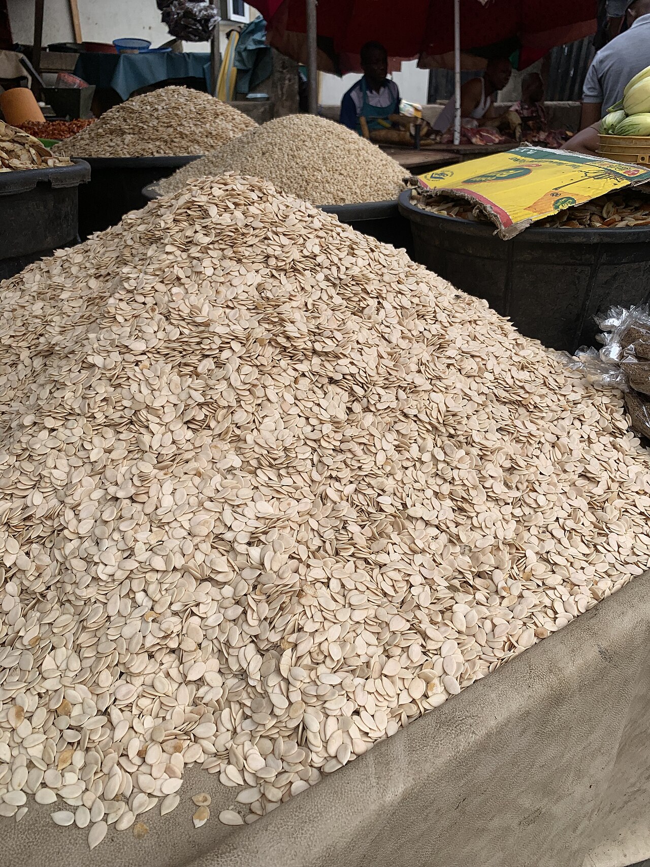 Egusi melon seeds for soup, Nigeria