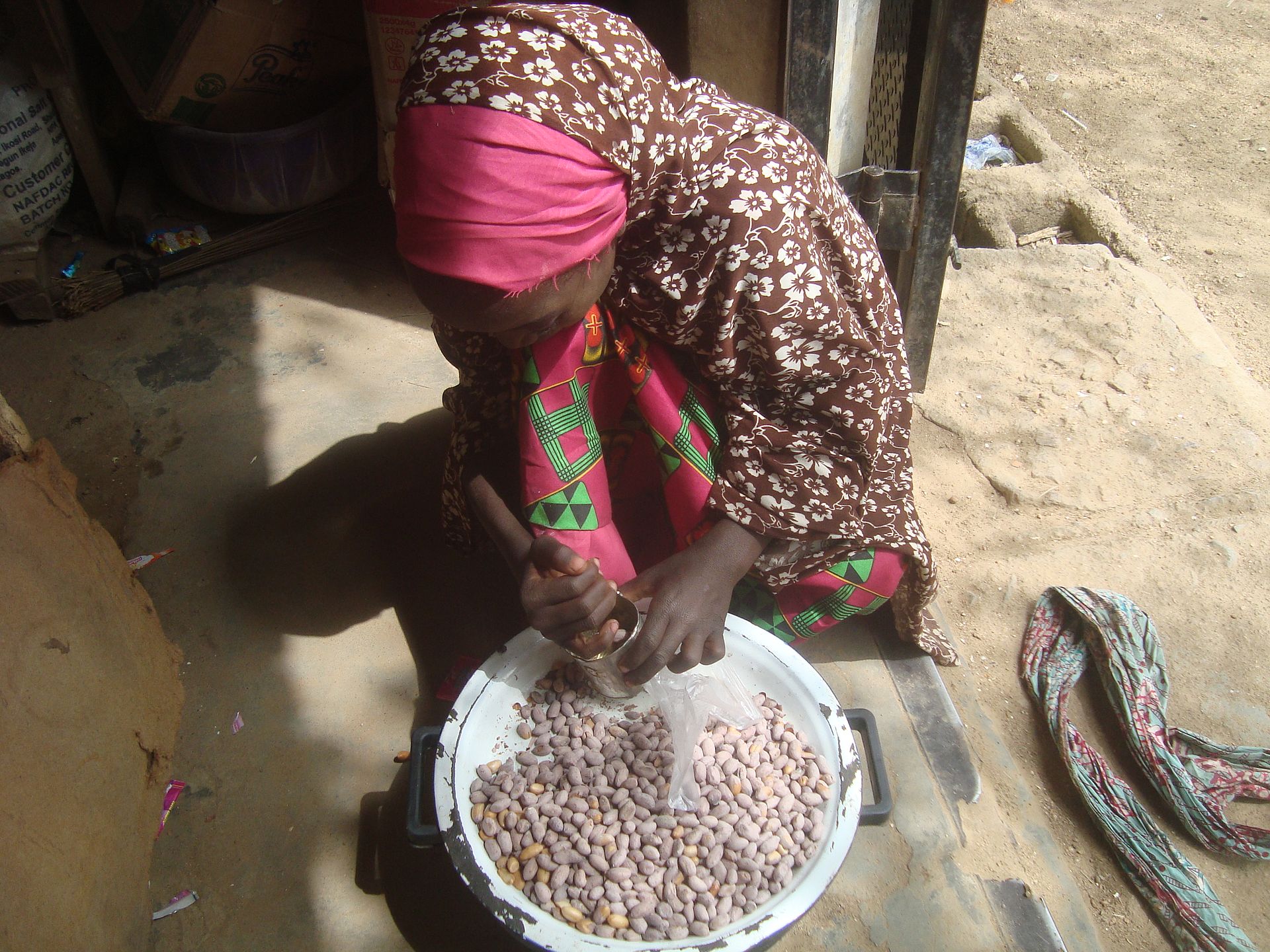 Groundnuts sold in Nigeria